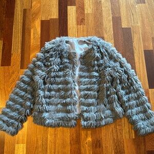 Faux Fur Gray Jacket